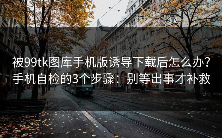 被99tk图库手机版诱导下载后怎么办？手机自检的3个步骤：别等出事才补救